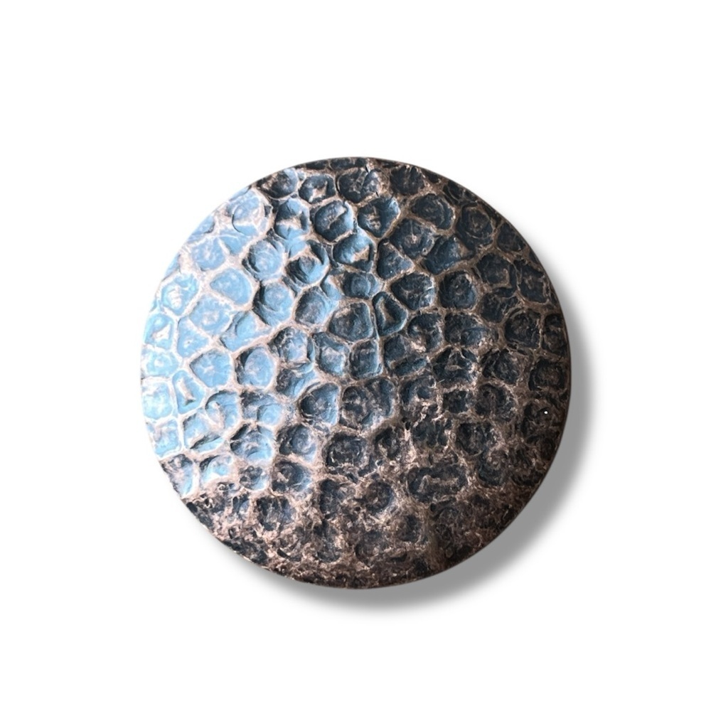 Hammered Copper Disc Scarf Clip